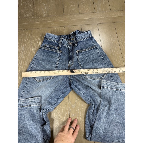 Ruti The Slouchy Jean Womens Size 6 Blue Vintage Wave Wash Barrel Elastic Boho - Picture 10 of 16